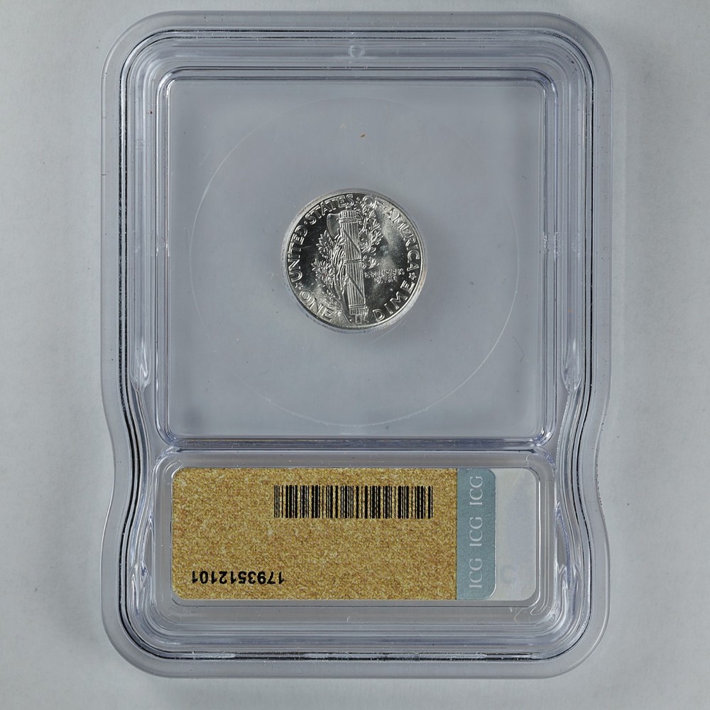 1936 Mercury Dime 10c ICG MS66 FB