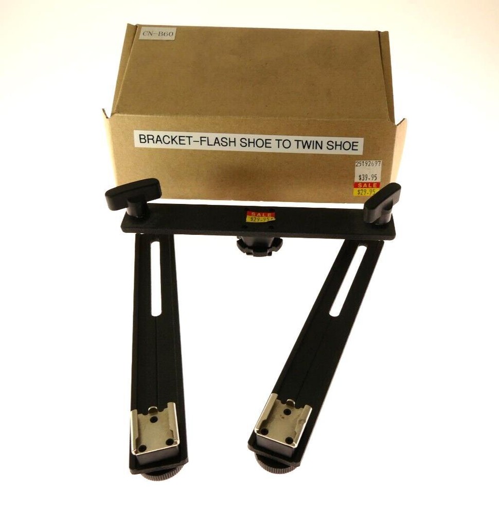 Flash Bracket-Flash Shoe to Twin Flash Shoes