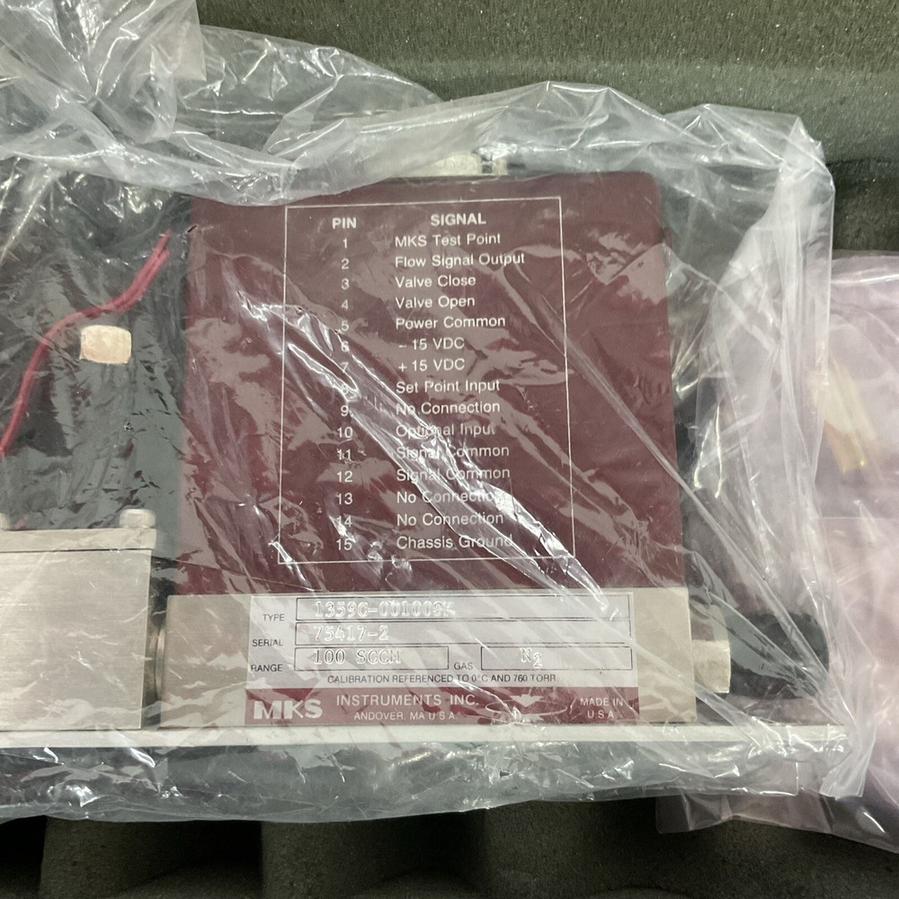 MKS Instruments Mass Flow Controller 1359C-00100SK New