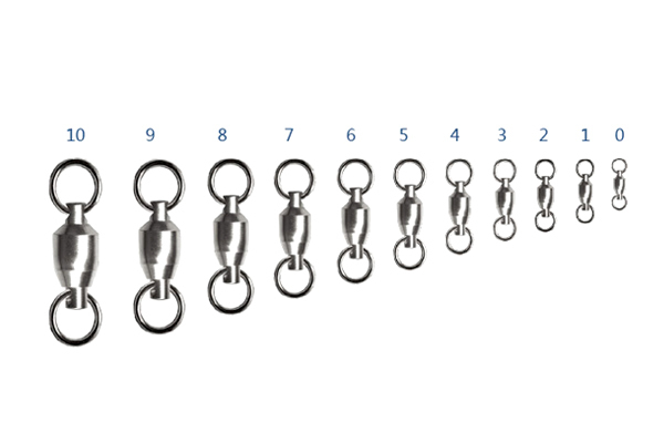 #3 Ball Bearing Swivels with Solid Ring 100pcs