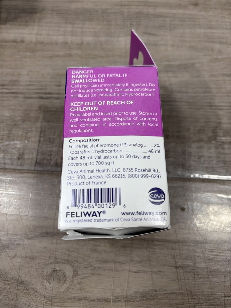 Feliway Classic Diffuser 48 ml Cat Calming Refill New In Box