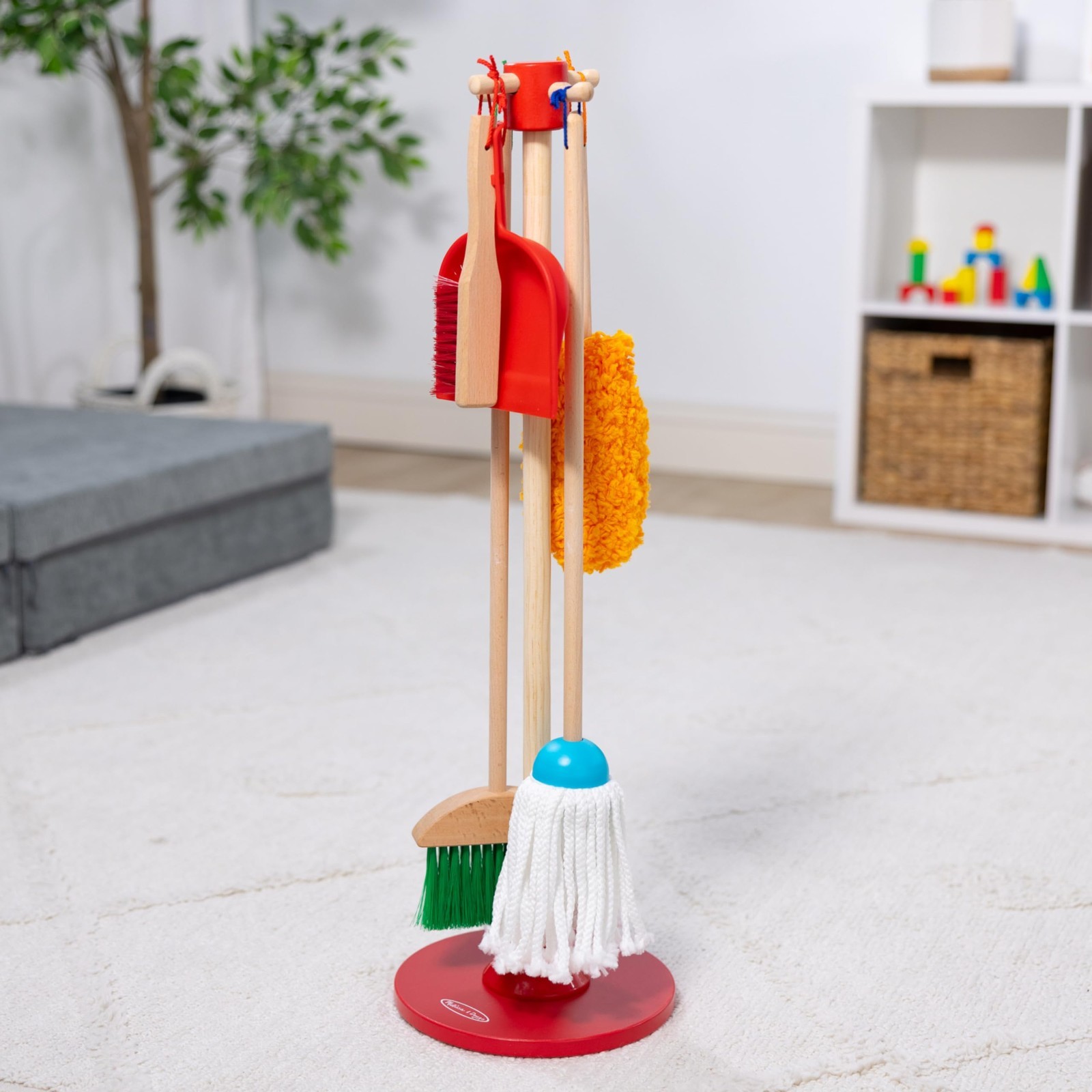 Melissa and Doug Dust! Sweep! Mop! Play Cleaning Set