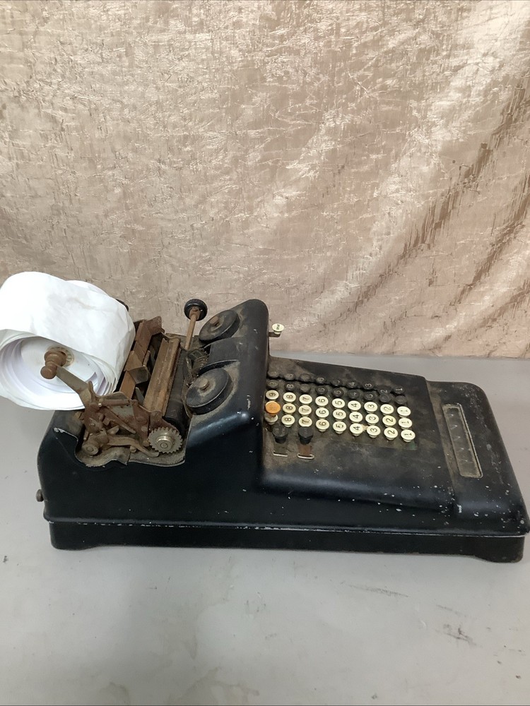 Antique Burroughs Adding Machine. Untested. For Parts Or Repair.