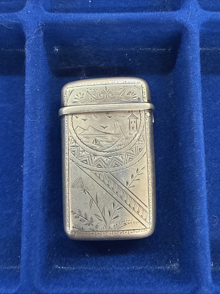Antique Sterling Silver match safe