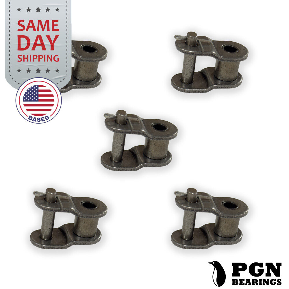 (5 Pack) PGN #50 Roller Chain Offset Links - 5/8" Pitch - Half Link