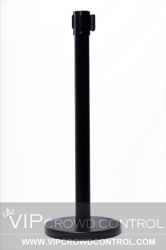 Retractable Stanchion by VIP Crowd Control, 6 posts + sign frame + wall bracket