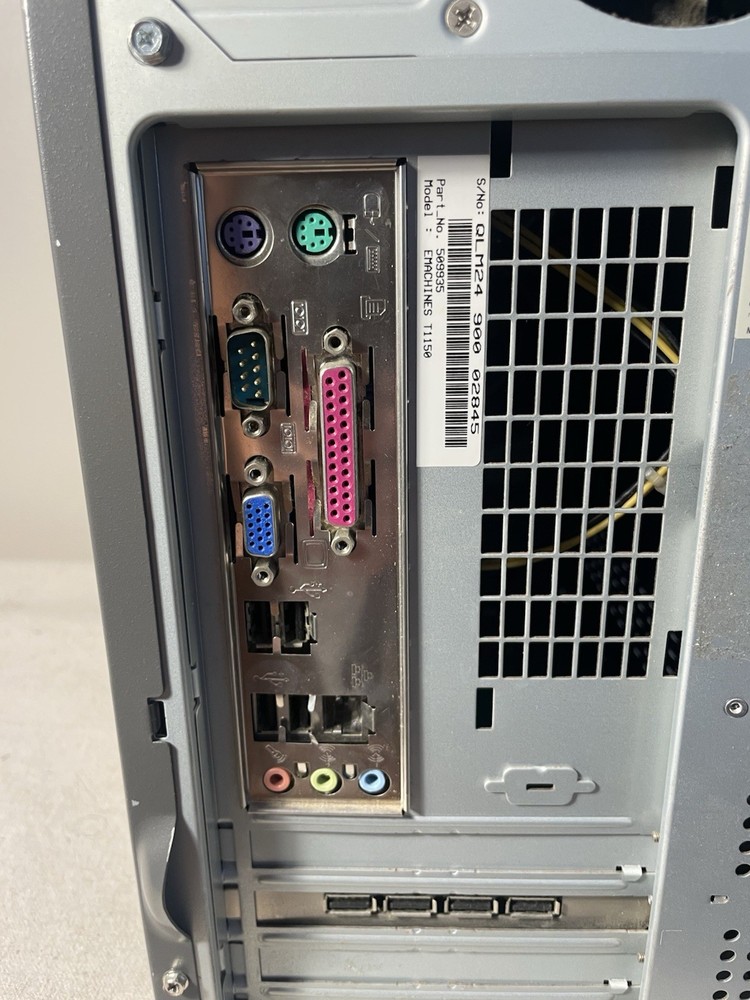 E Machine C2480 Vintage Desktop Computer WIn X, Socket 462- UNTESTED
