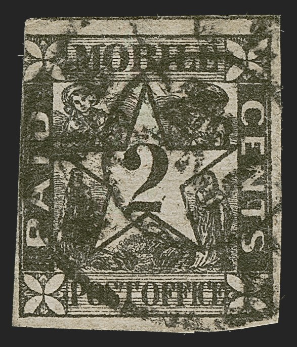 CSA (58X1) Mobile, Ala., 2¢ Black, Double-Circle CDS, Bold Color! SCV $1,200