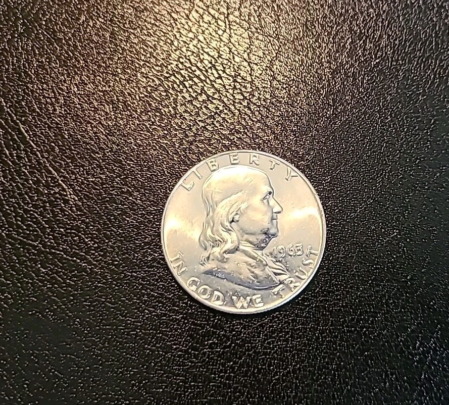 1963 D UNC Franklin Half Dollar FBL Some Luster