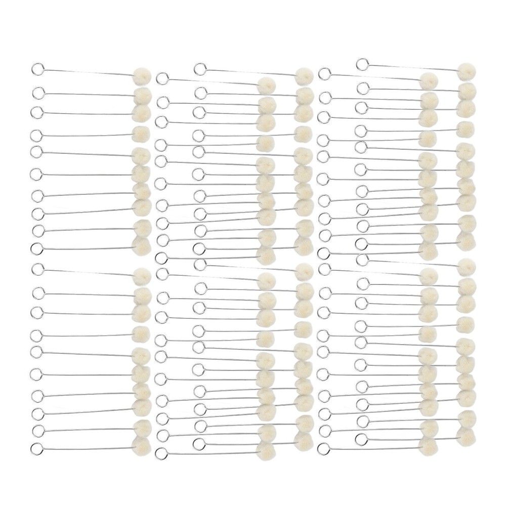 100pcs Wool Ball Brush HandMade DIY Durable Practical Leather Tools