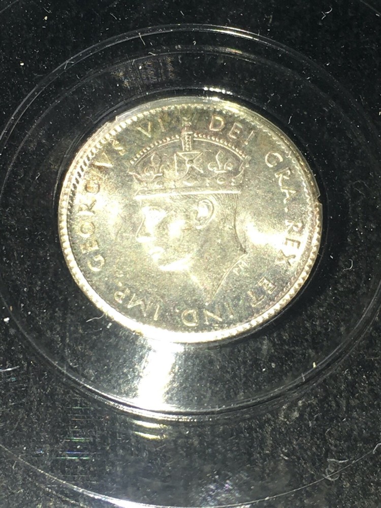 1943c, CCCS Graded Newfoundland Five Cent, **MS-64**