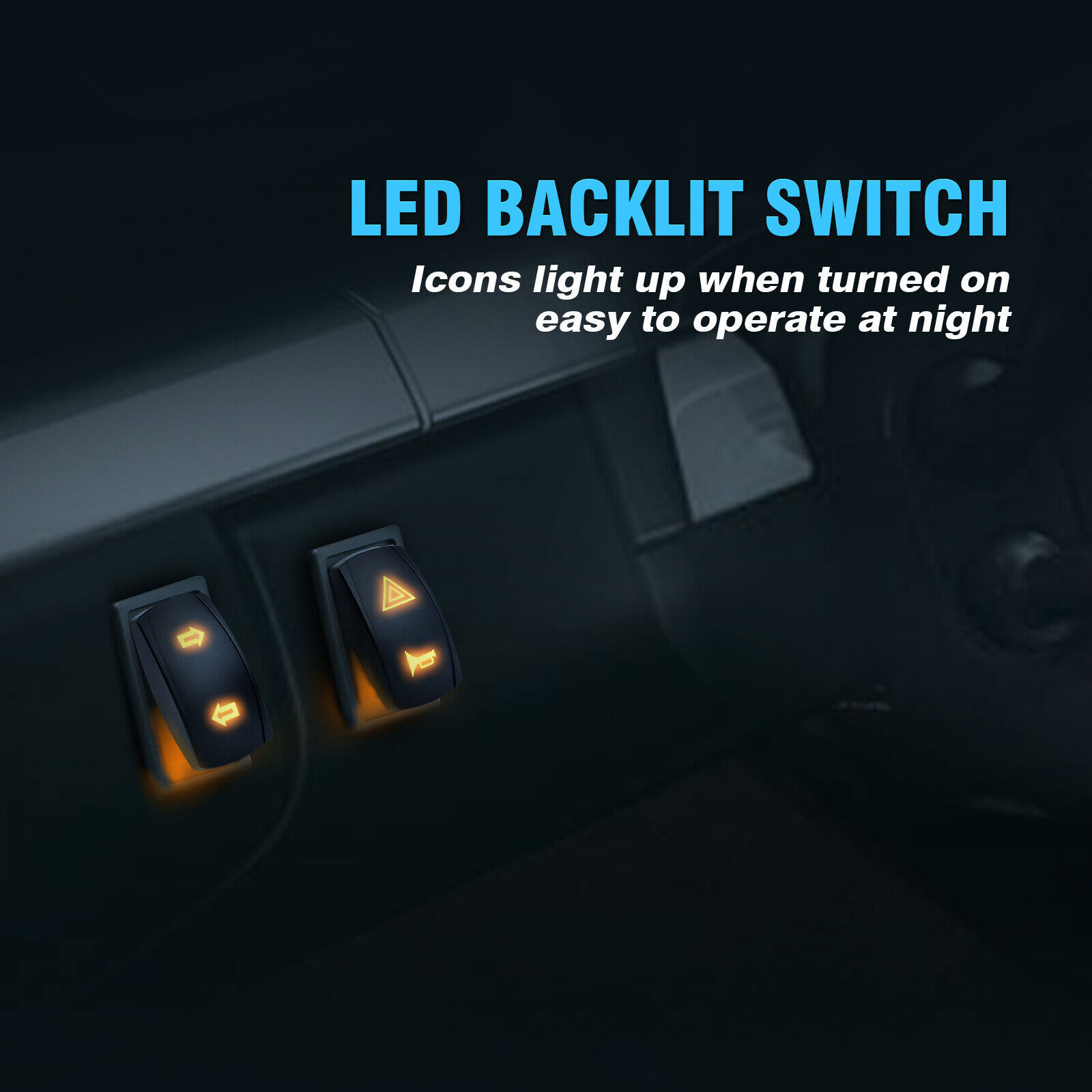 Universal UTV ATV Turn Signal Street Legal Kit for Polaris Ranger General CFMOTO