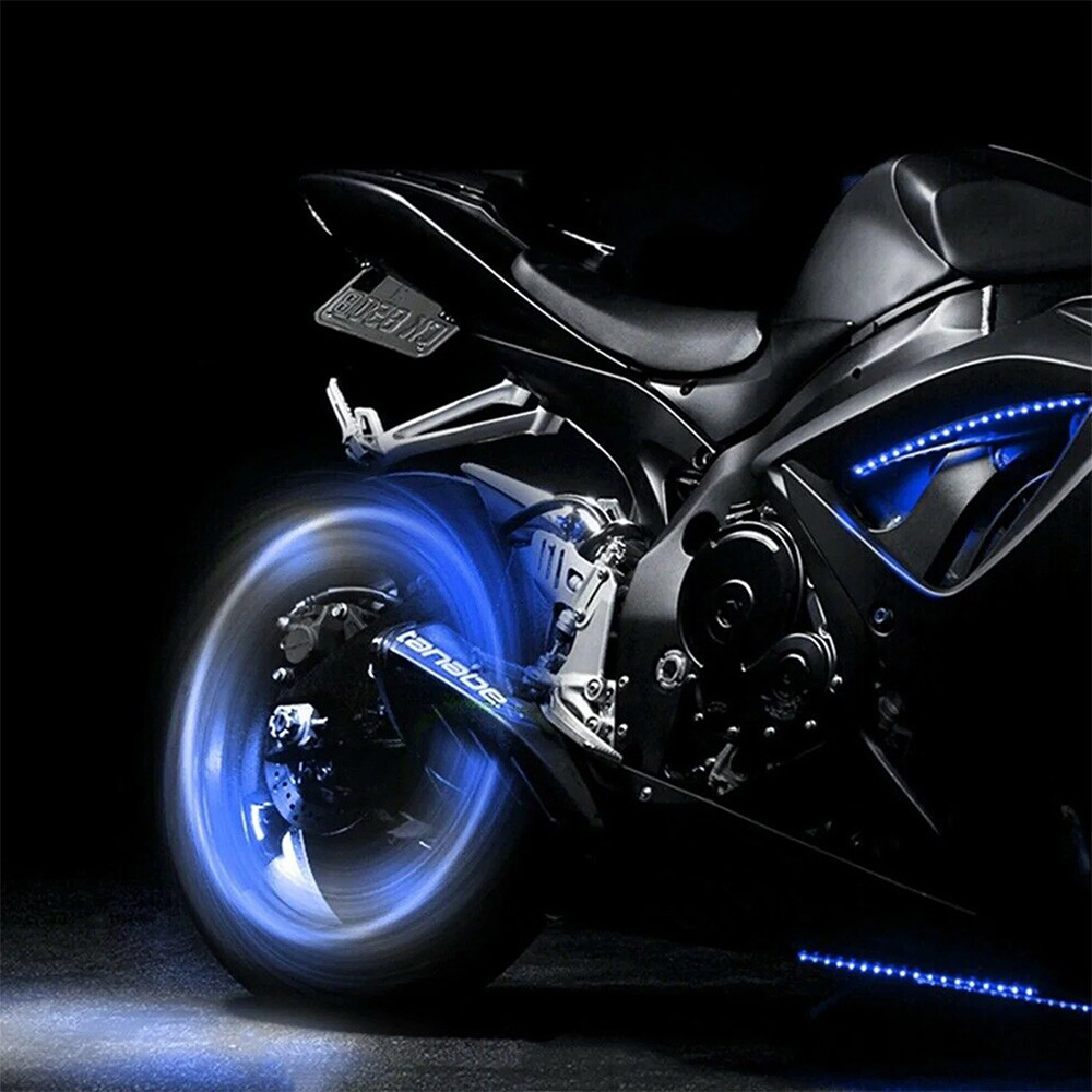 4Pcs Wheel Colorful Tire Light Valve Stem Cap Flashing Car Truck Motorcycle Bike