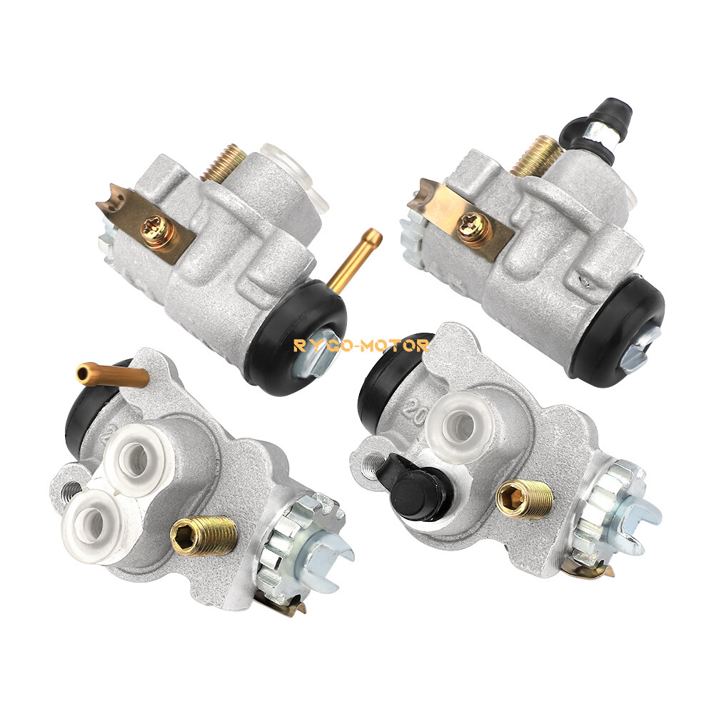 Front Brake Wheel Cylinders All 4 W/Shoes for Honda Rancher 350 TRX350 2000-2003