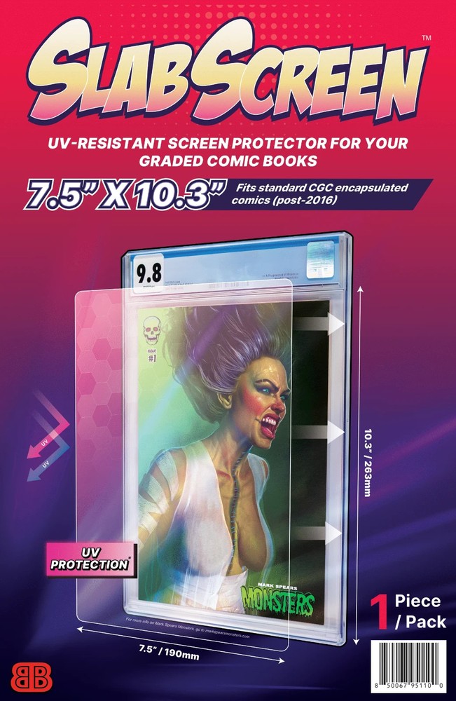 2-Pack CBCS SlabScreen UV Protector Shield for Comic Book Slabs