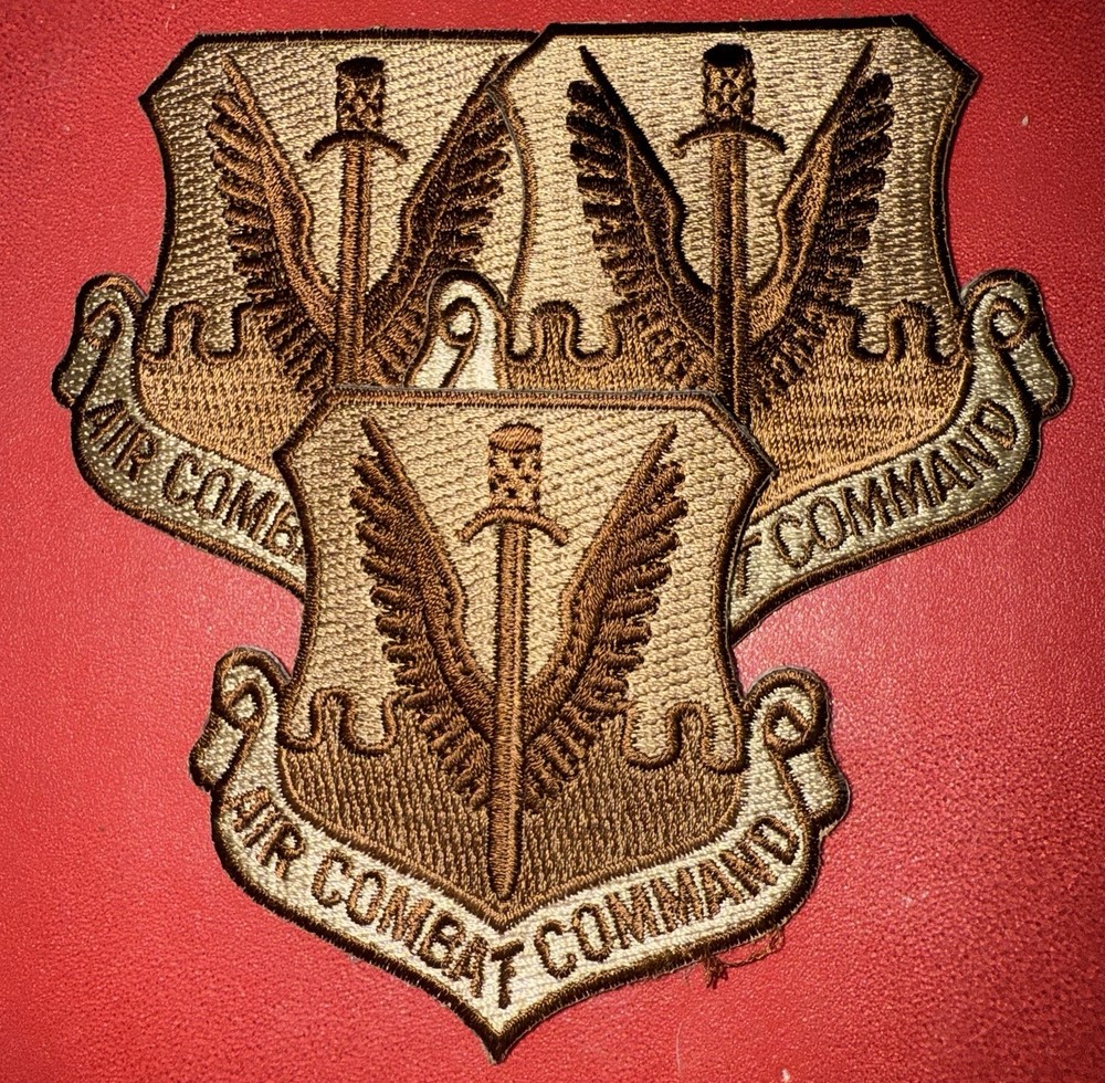 1980s - GWOT Era USAF Air Force Combat Command Desert Subdued Patch (AM)