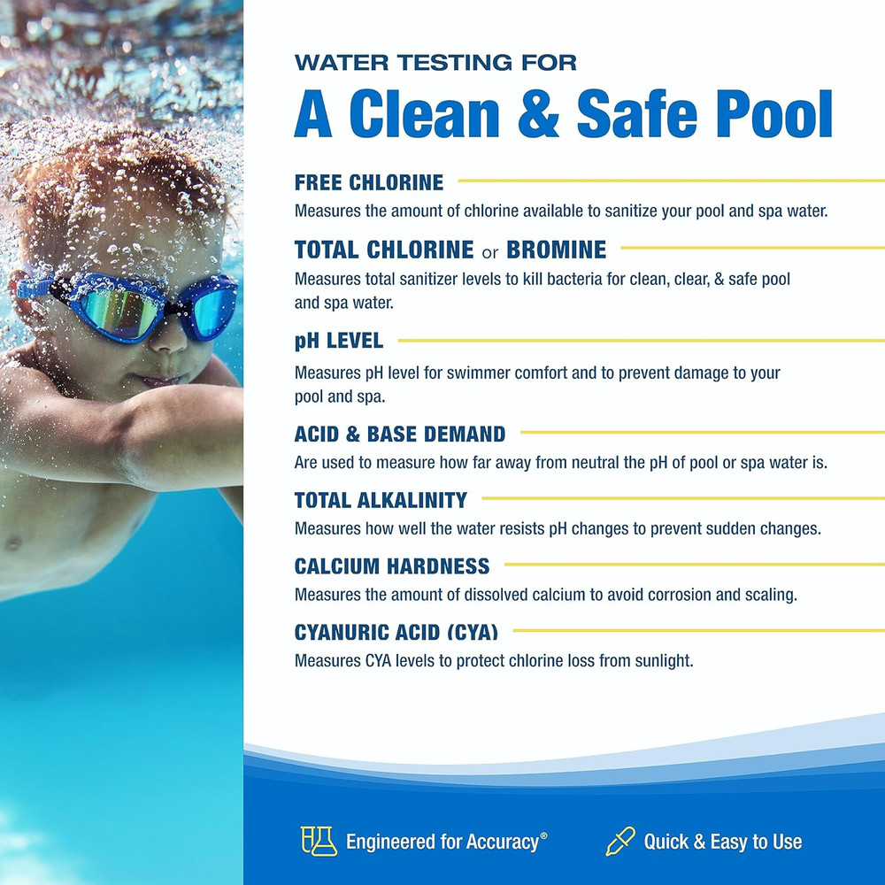 Complete Pool & Spa Test Kit - High Range K-2005C 2 Oz Reagents