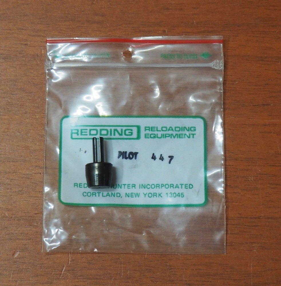 Redding .447 Split Shank Trimmer Pilot-(15447) NEW-in package-45 Cal