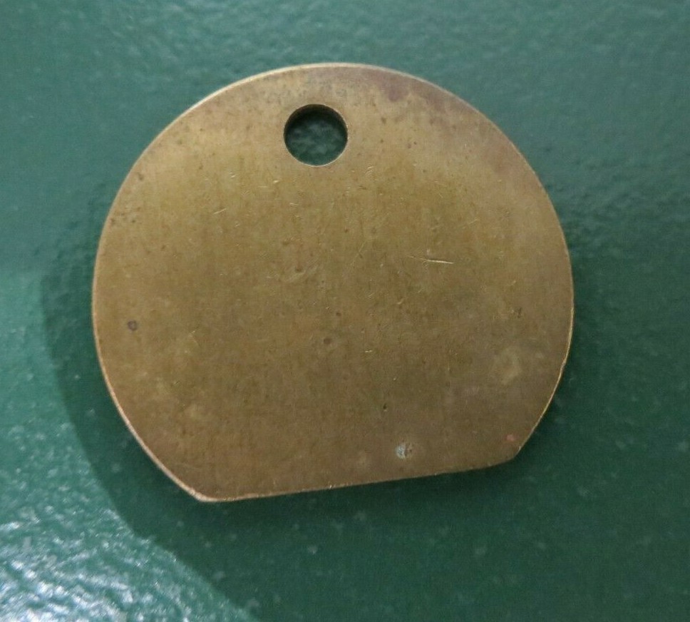 Colliery Pit Check Tally - marked HATFIELD 2102