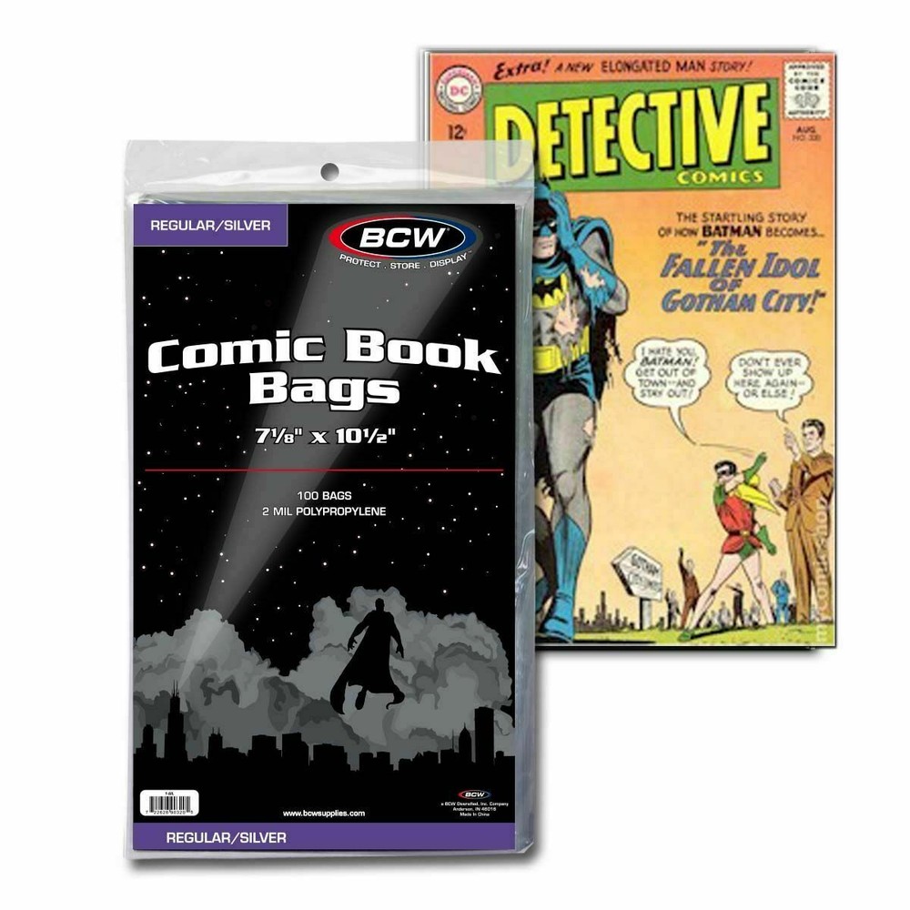 200 - BCW Silver Age Polypropylene Comic Book Bags & Backing Boards Combo Set