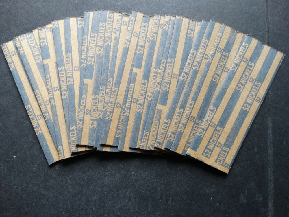 20 Nickel Coin Striped Wrappers