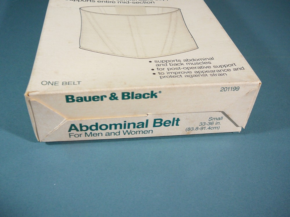 Vintage Bauer & Black Abdominal Belt, Size Small