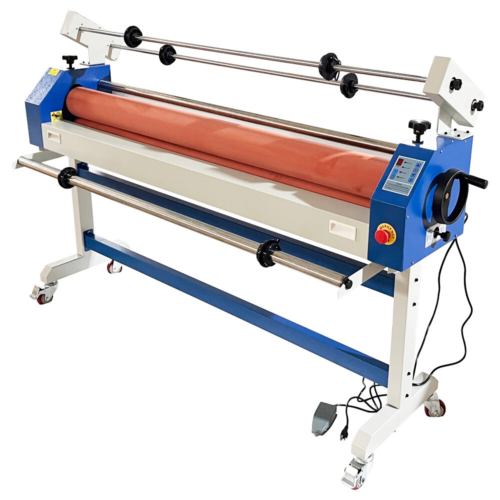 63 in Semi-Automatic Cold Laminator Machine 110V Wide Format Laminator Machine