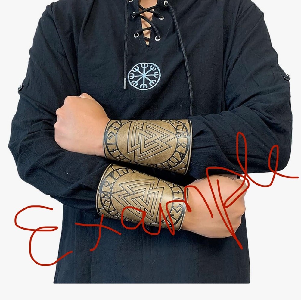 Viking Bracers Medieval Arm Guards Odin Valknut