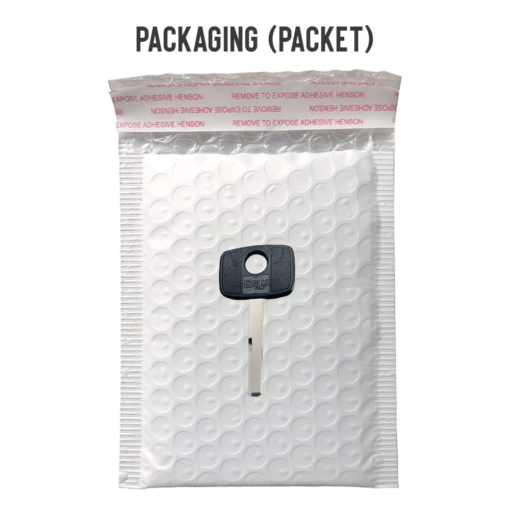 HU43P Plastic Head Key Blank Nickel