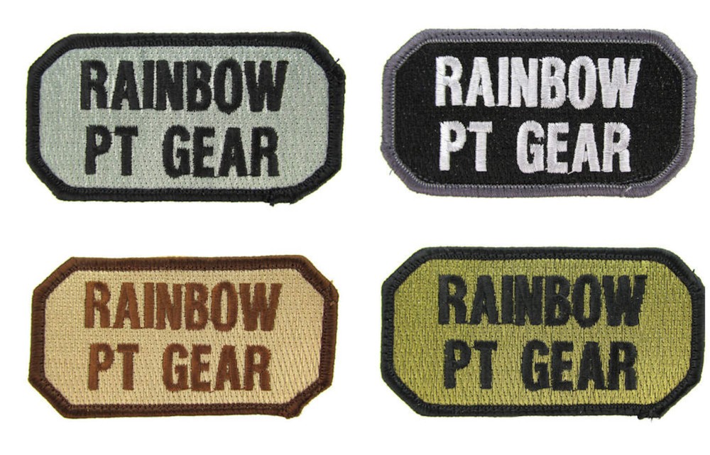CLEARANCE - RAINBOW PT GEAR Morale Patch - Various Colors