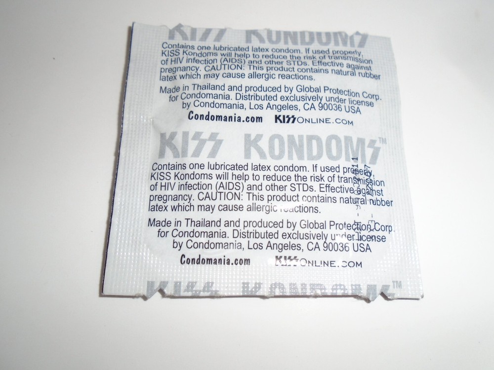 KISS GENE SIMMONS SEALED SINGLE CONDOM PACKAGE - THE DEMON