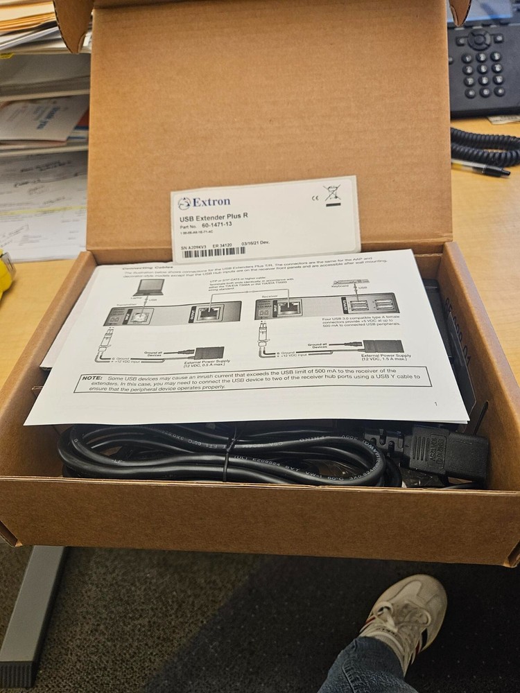 Extron USB Extender Plus Receiver ONLY 60-1471-13 Complete Box New