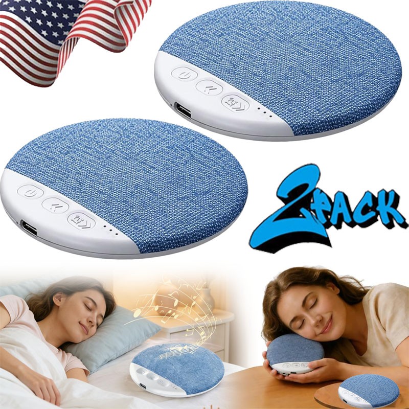 2PCS Under Pillow Speaker For Sleeping Bone Conduction Speaker White Noise Timer