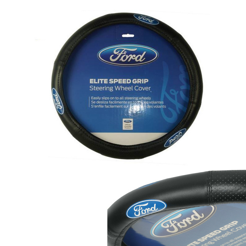 Brand New Ford Elite Style Car Truck Synthetic Leather Steering Wheel Cover