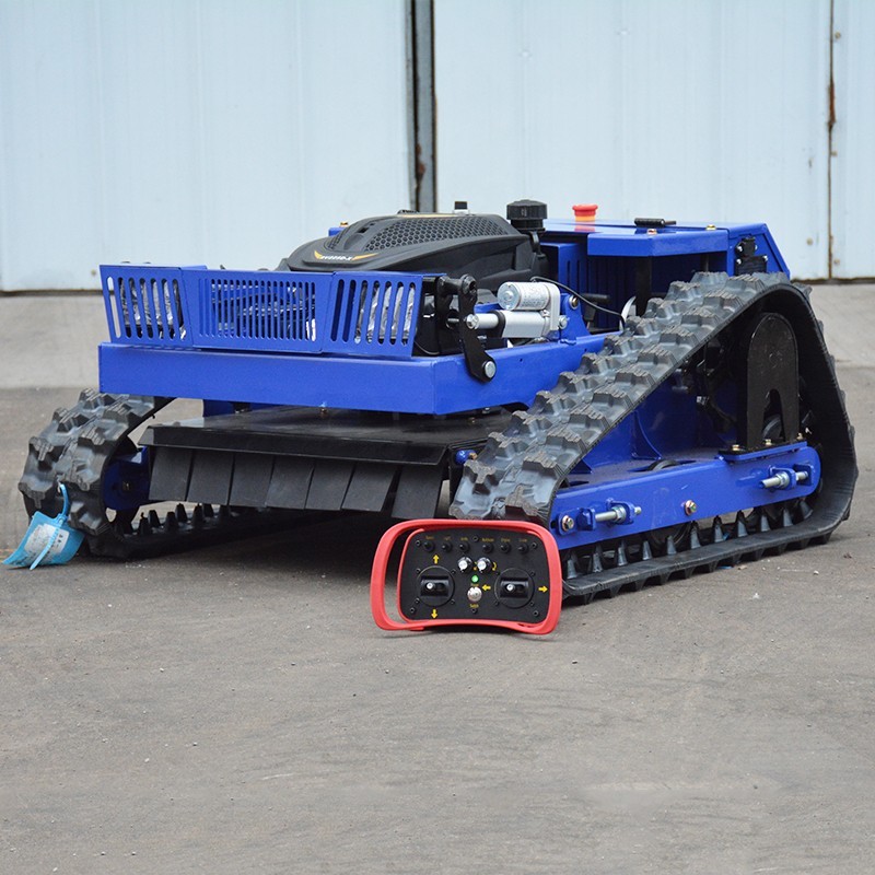 Gasoline Remote Controlled Tracked Lawn Mower RATO 225cc 7HP - Free Shipping