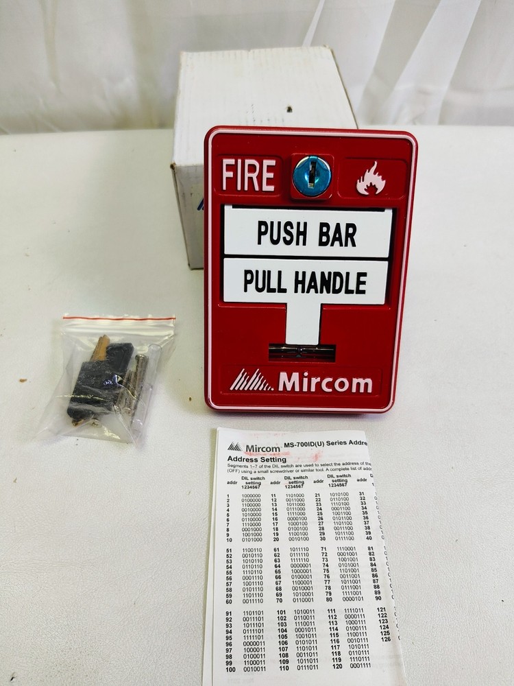 Mircom MS-710IDU Dual-Action Pull Station w/Keys