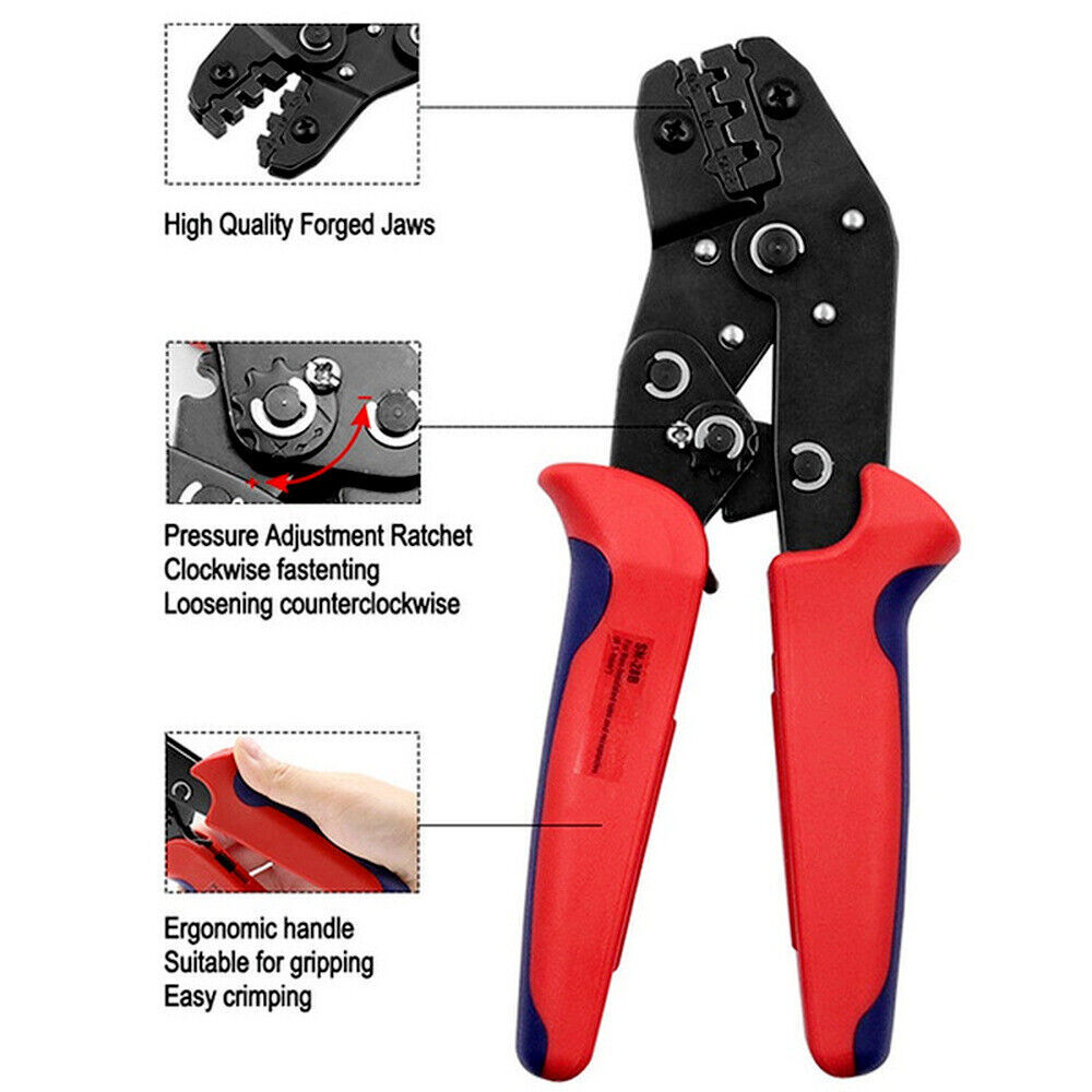 Ratchet Crimping Tool Insulation Electrical Terminal Crimper Plier SN-48B