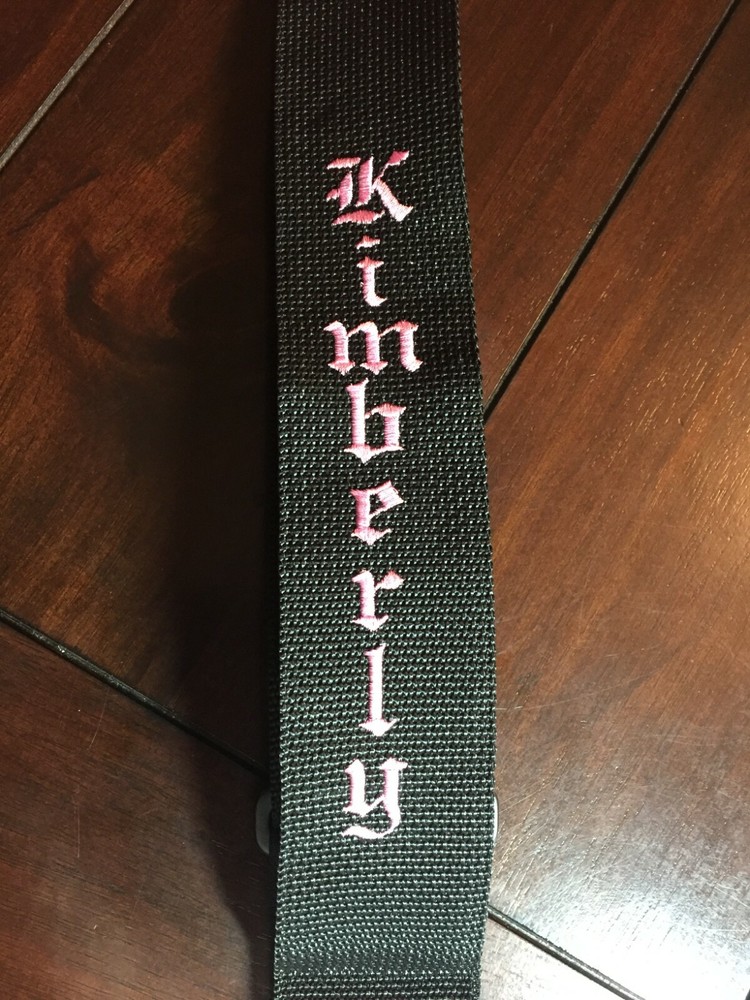 Custom Embroidered Guitar Strap