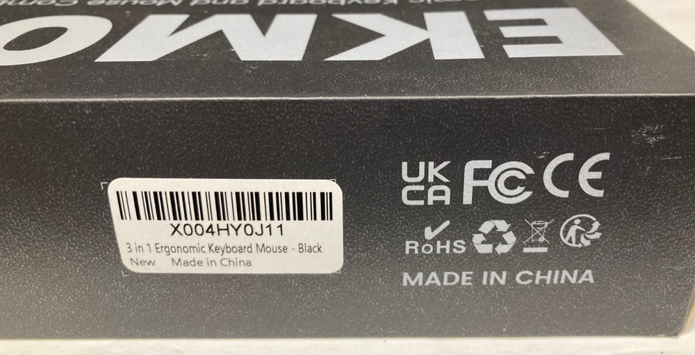 ProtoArc EkM04 Keyboard & Mouse Ergonomic Wireless Combo Split Design Black