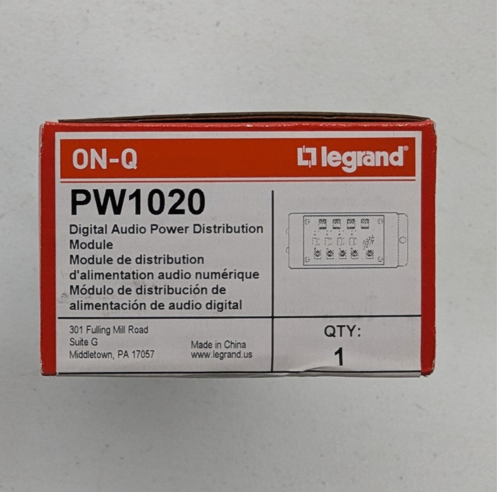 Legrand PW 1020 Digital Audio Power Distribution Module PW1020