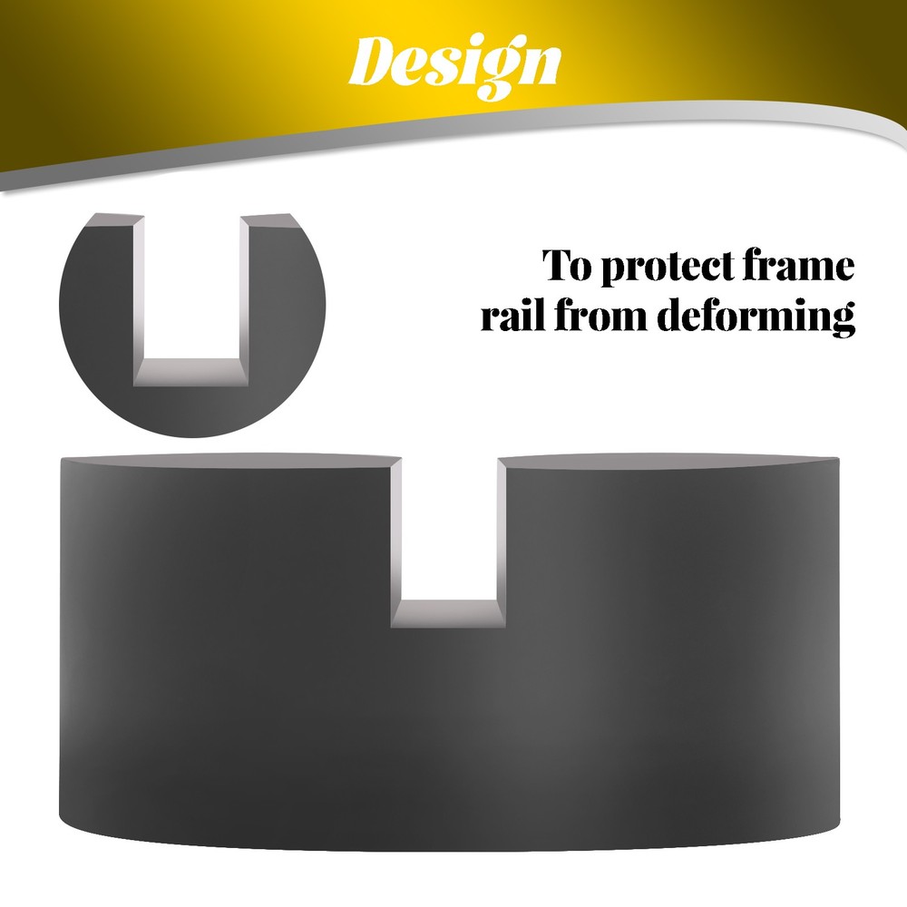 Universal Rubber Jacking Jack Pad Lift Pinch Weld Rail Adapter Frame Protector