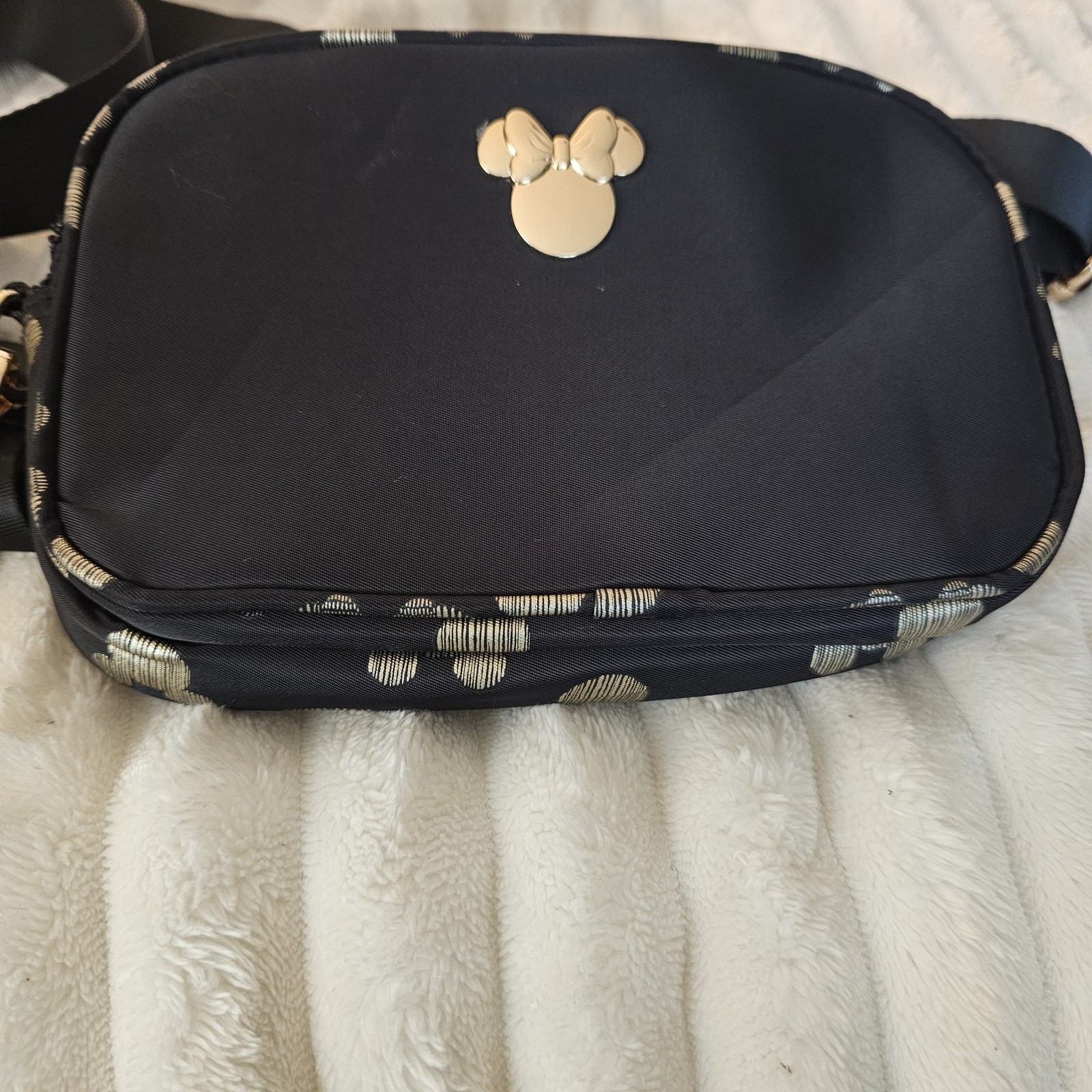 Disney Minnie Mouse Black Belt Bag Crossbody