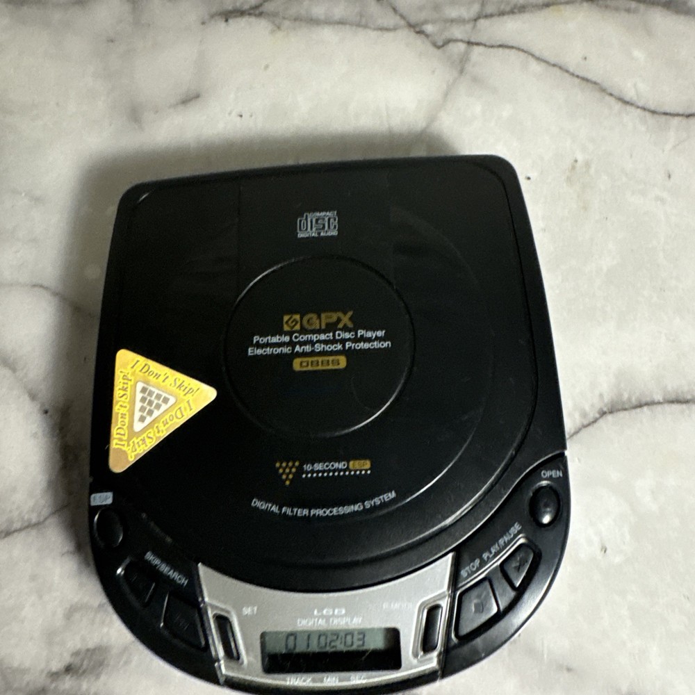 GPX  Model C3914 Portable CD Disc Player 10 Second Esp Tested
