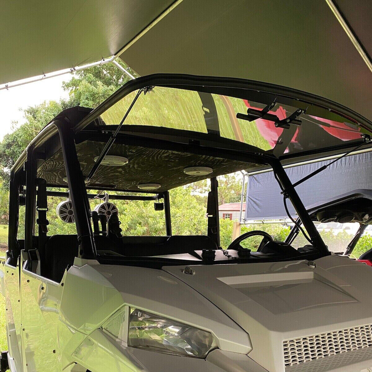 New Clear Flip Windshield For 2014-UP Polaris Ranger XP 900 Crew 2013-UP XP 900