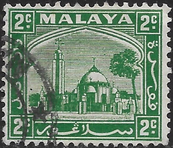 1935 MALAYA SELANGOR Sc#46🔥Klang Mosque🔥🔥Architecture