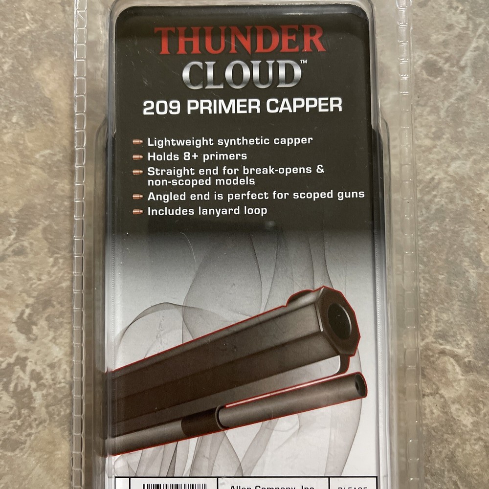 Allen Thunder Cloud 209 Primer Capper for Muzzleloader Black Powder 87118A. NEW