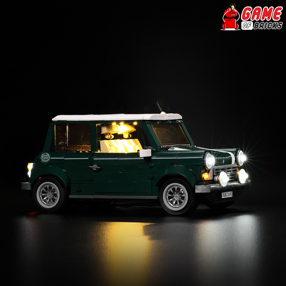LED Light Kit for Mini Cooper - Compatible with LEGO® 10242 Set