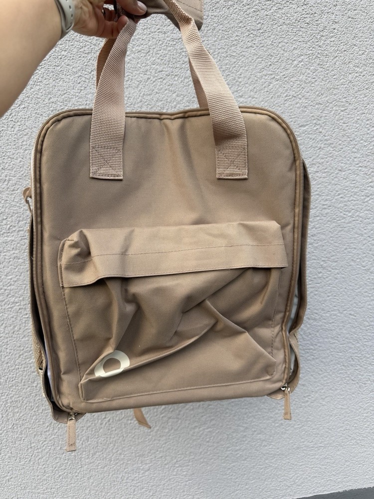 Paxman Tan Insulated Backpack With Padded Straps & Outer Pocket Backpack ONLY