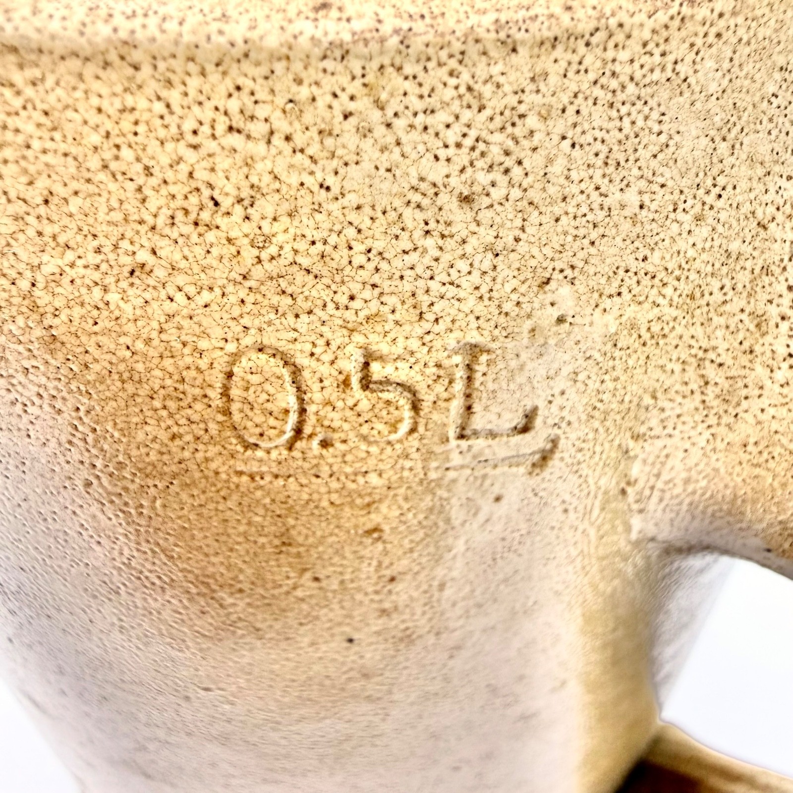 Würzburger Hofbräu Arnold's Hofbrau Beer Stein Mug Stoneware Beige Blue 0.5L