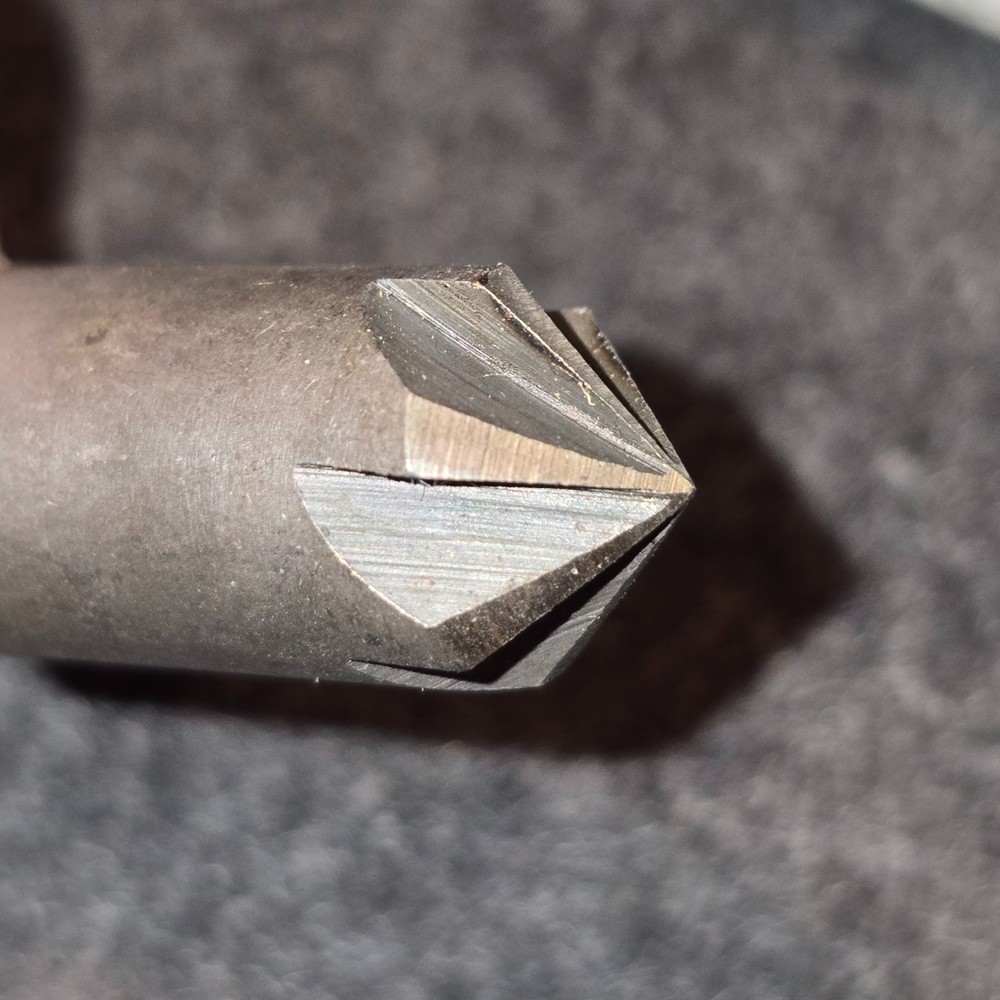 DEWCHAT 1/2" 100° Six Flute Countersink HSS Deburring Tool Machinist Quality